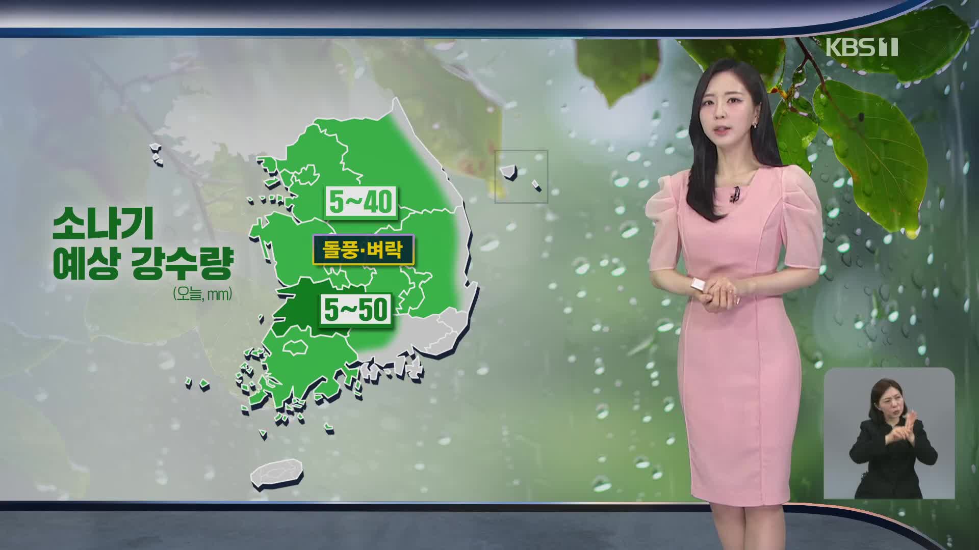 [출근길 날씨] 폭염·열대야 이어져…전국 곳곳 소나기