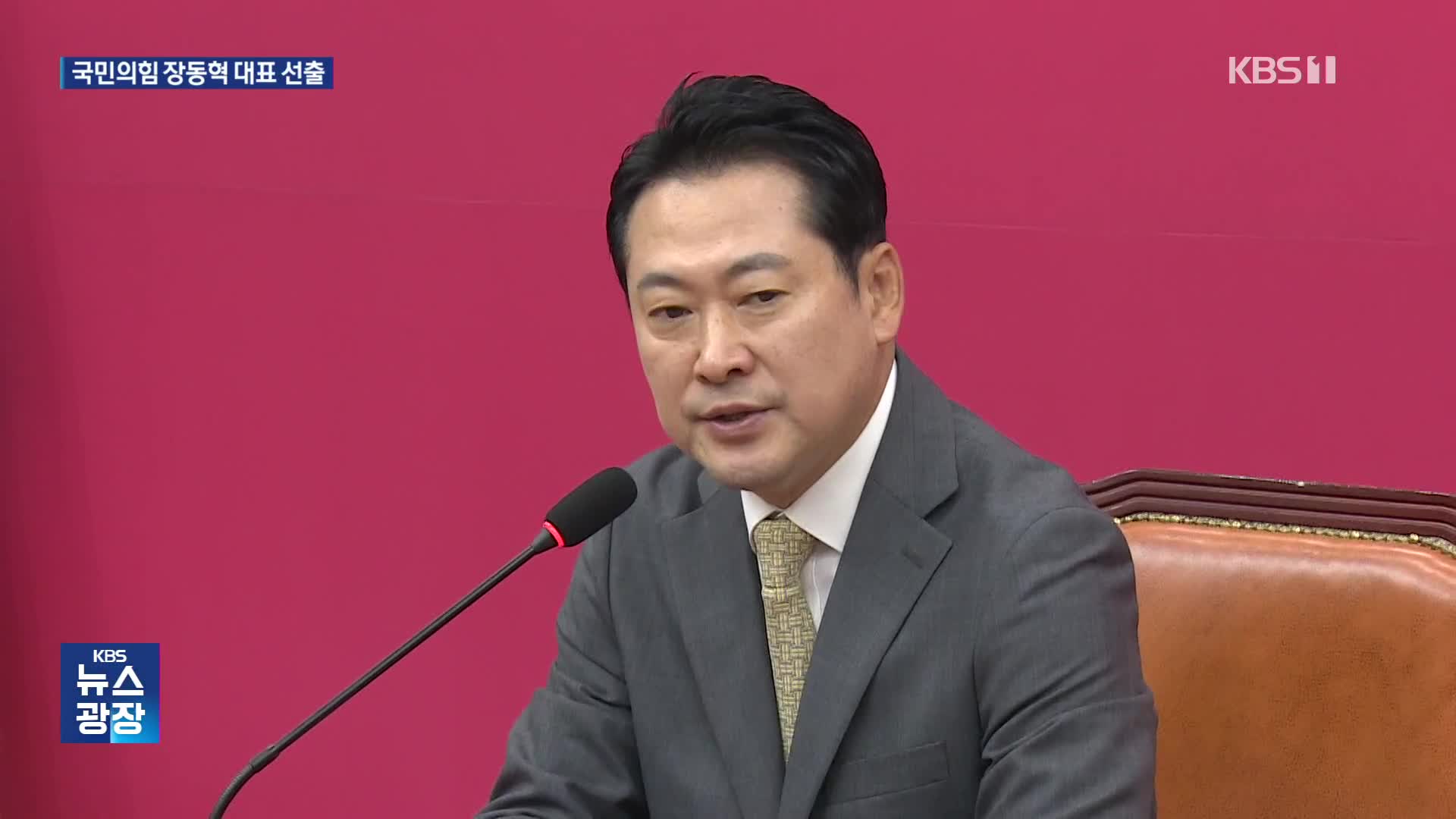 국민의힘 새 당대표에 장동혁…단일대오·대여 강경 투쟁 예고