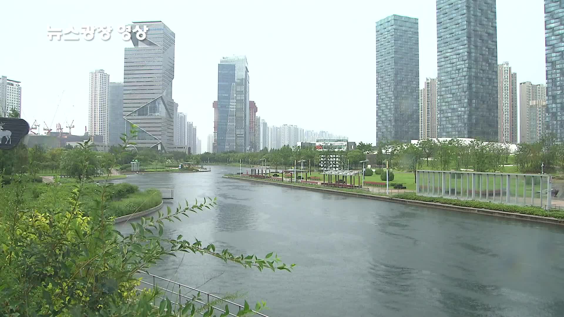 [뉴스광장 영상] 비 내리는 센트럴파크