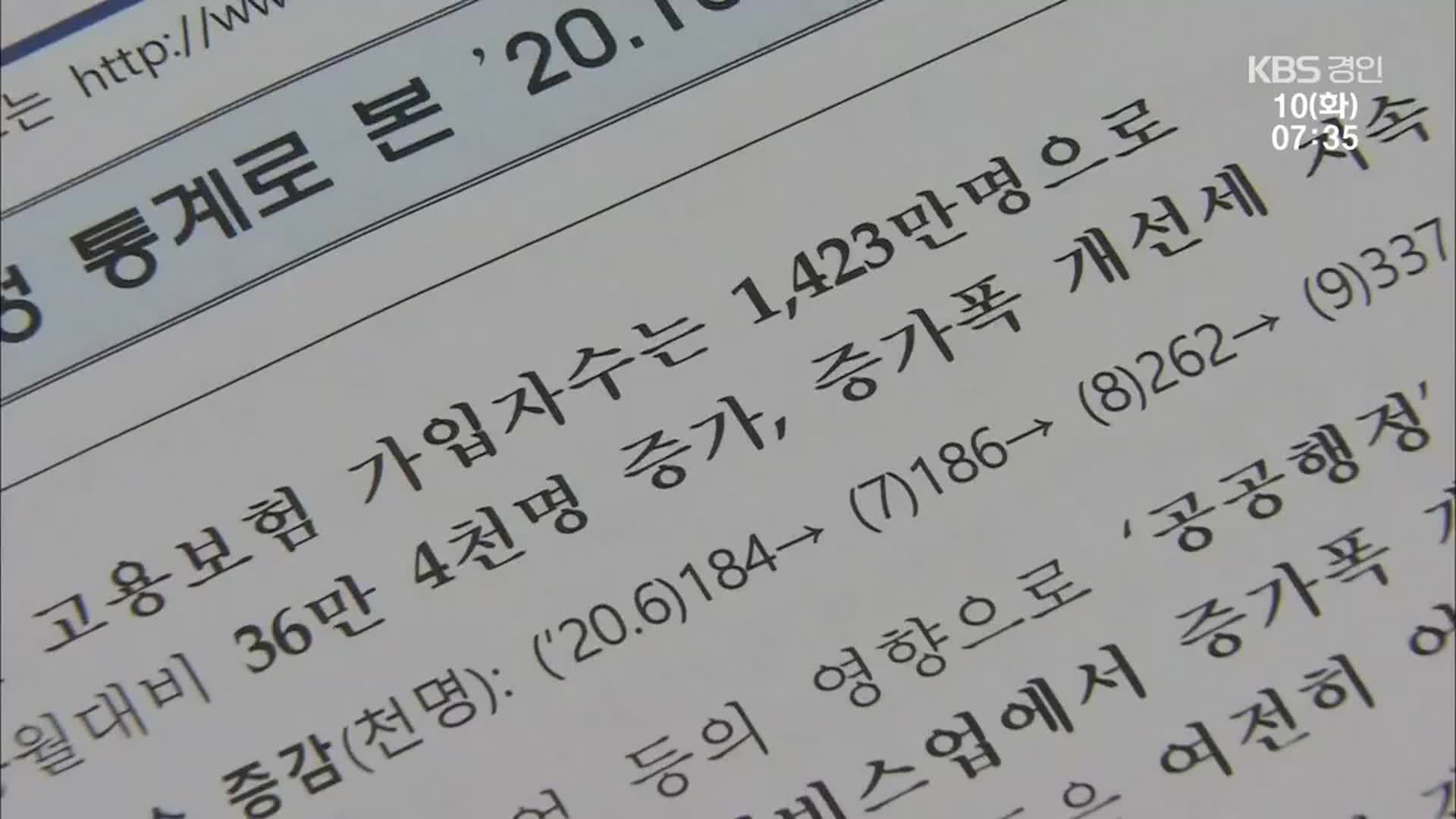 고용보험 가입자 수 36만 4천 명↑…6개월 연속 회복세