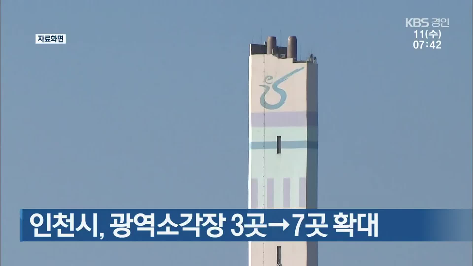 인천시, 광역소각장 3곳→7곳 확대
