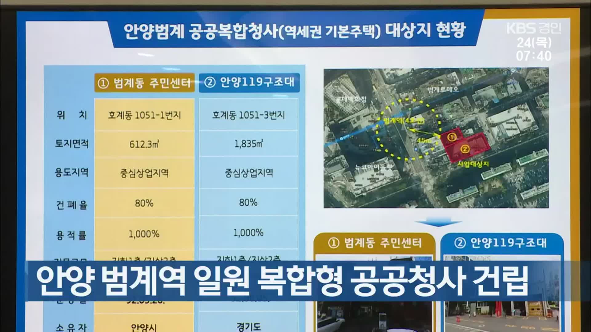 안양 범계역 일원 복합형 공공청사 건립