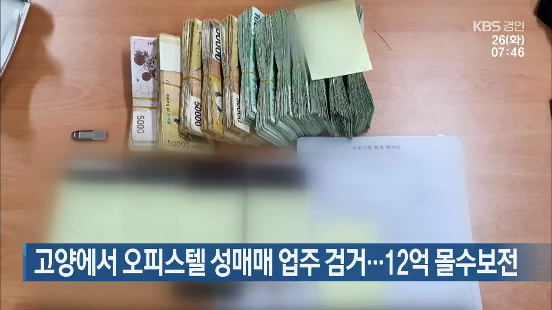 고양에서 오피스텔 성매매 업주 검거…12억 몰수보전