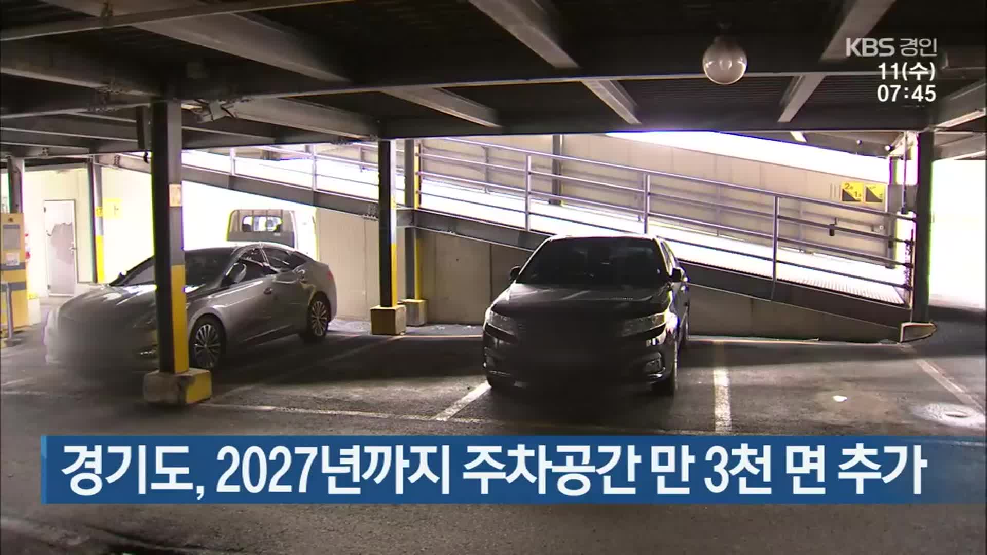 경기도, 2027년까지 주차공간 만3천 면 추가