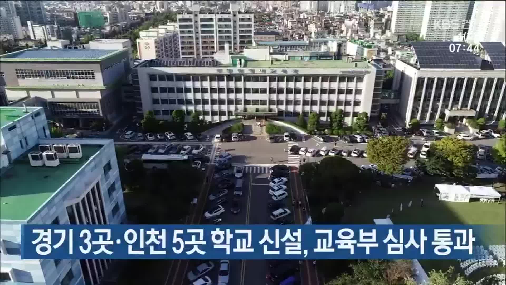 경기 3곳·인천 5곳 학교 신설, 교육부 심사 통과