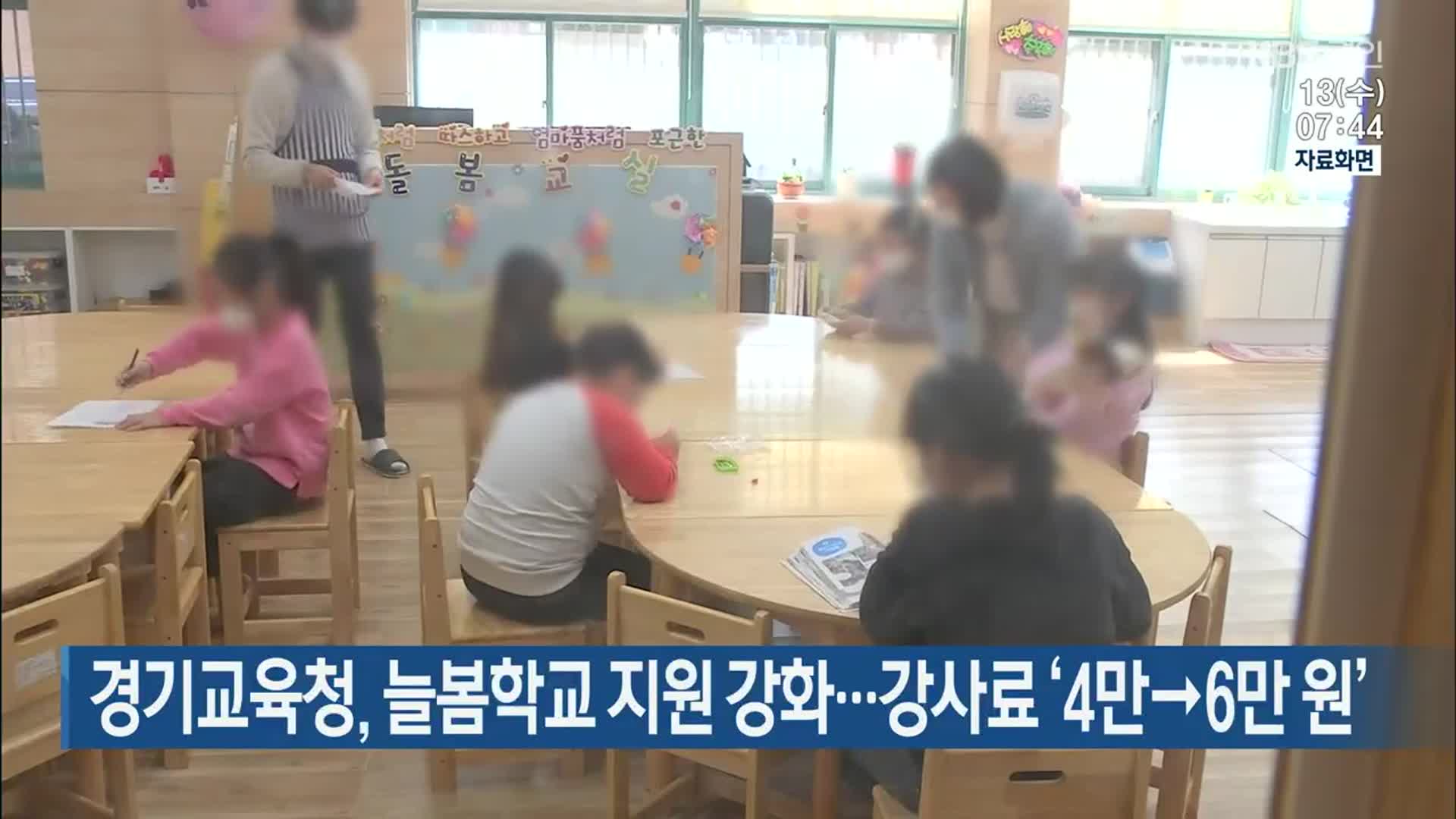 경기교육청, 늘봄학교 지원 강화…강사료 ‘4만→6만 원’