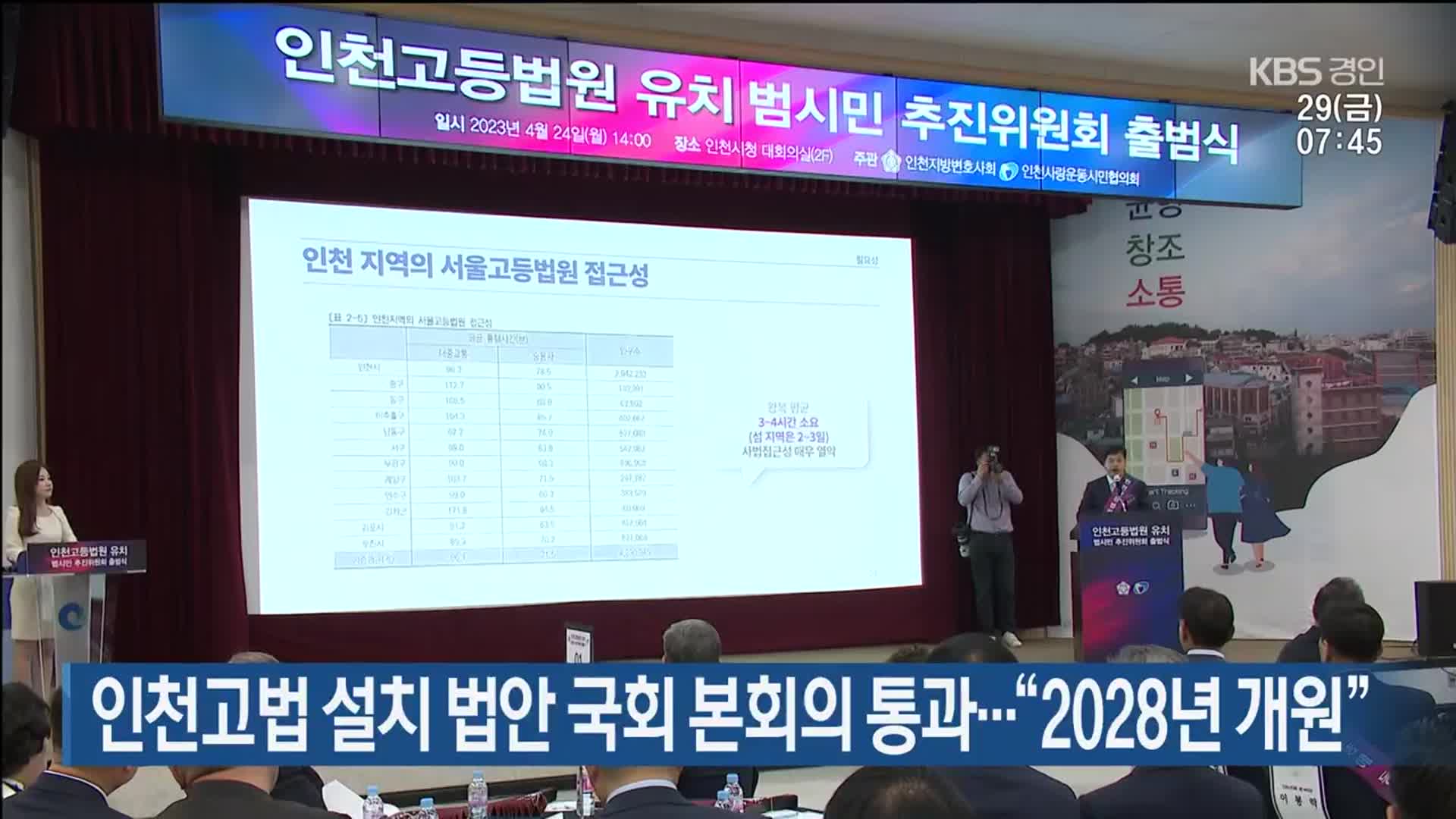 인천고법 설치 법안 국회 본회의 통과…“2028년 개원”