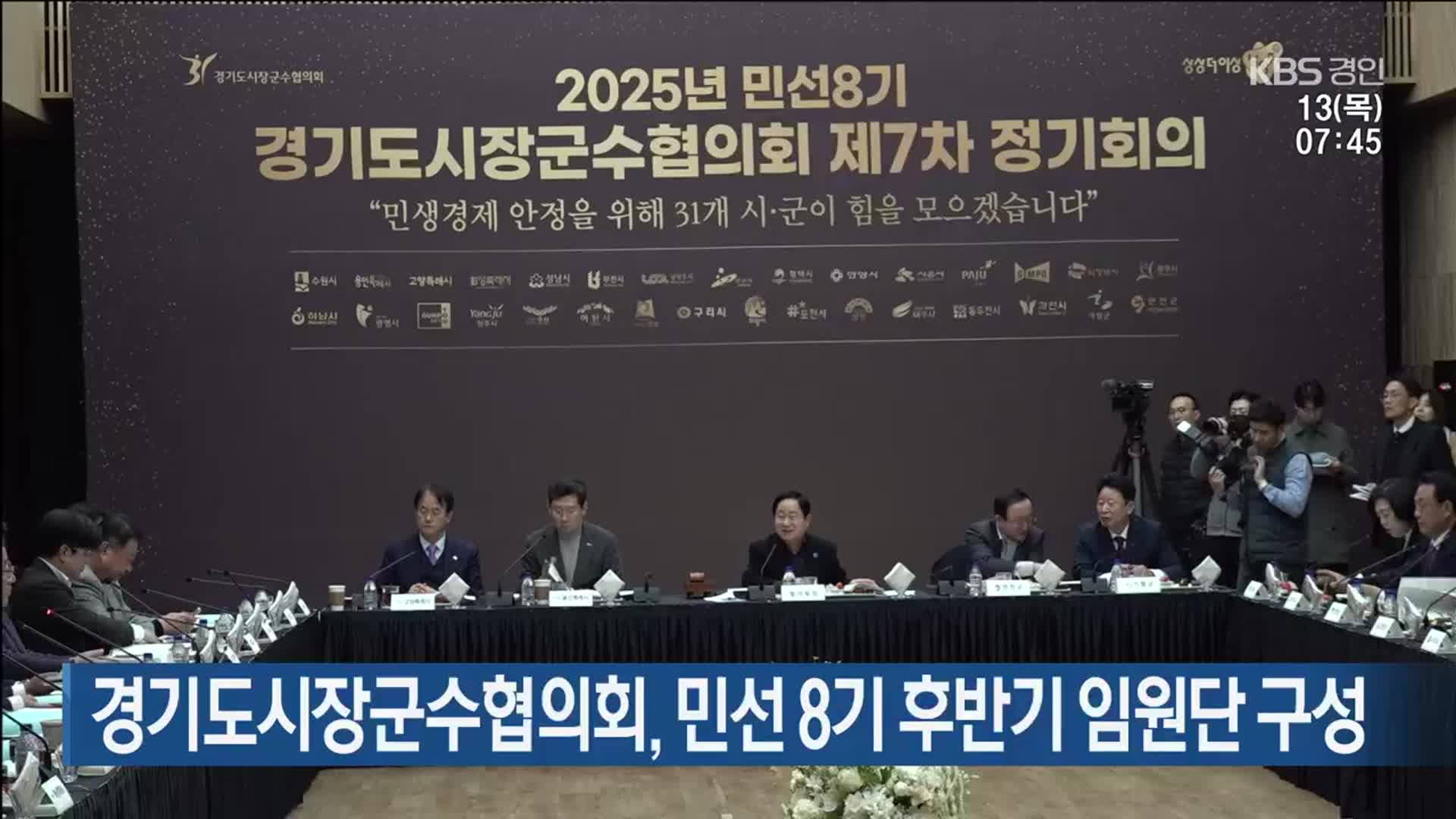 경기도시장군수협의회, 민선 8기 후반기 임원단 구성