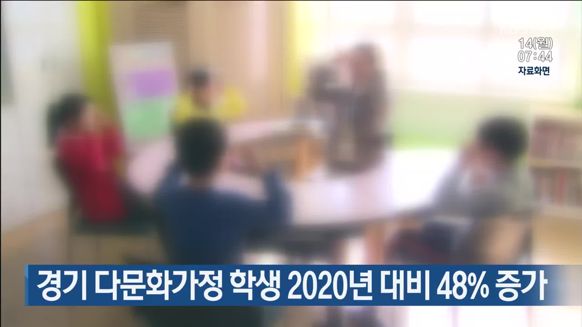 경기 다문화가정 학생 2020년 대비 48% 증가