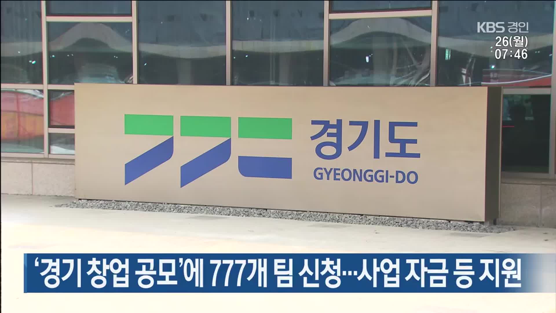 ‘경기 창업 공모’에 777개 팀 신청…사업 자금 등 지원