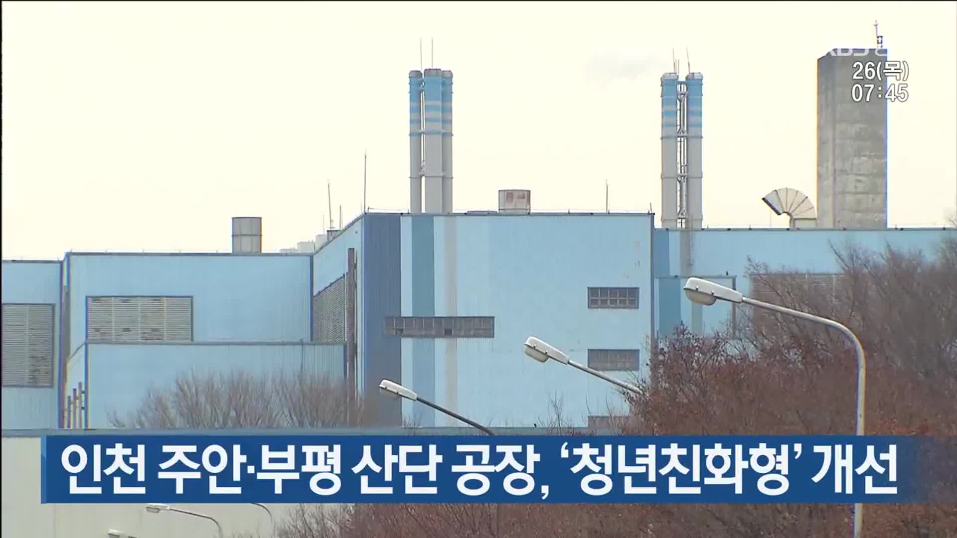 인천 주안·부평 산단 공장, ‘청년친화형’ 개선