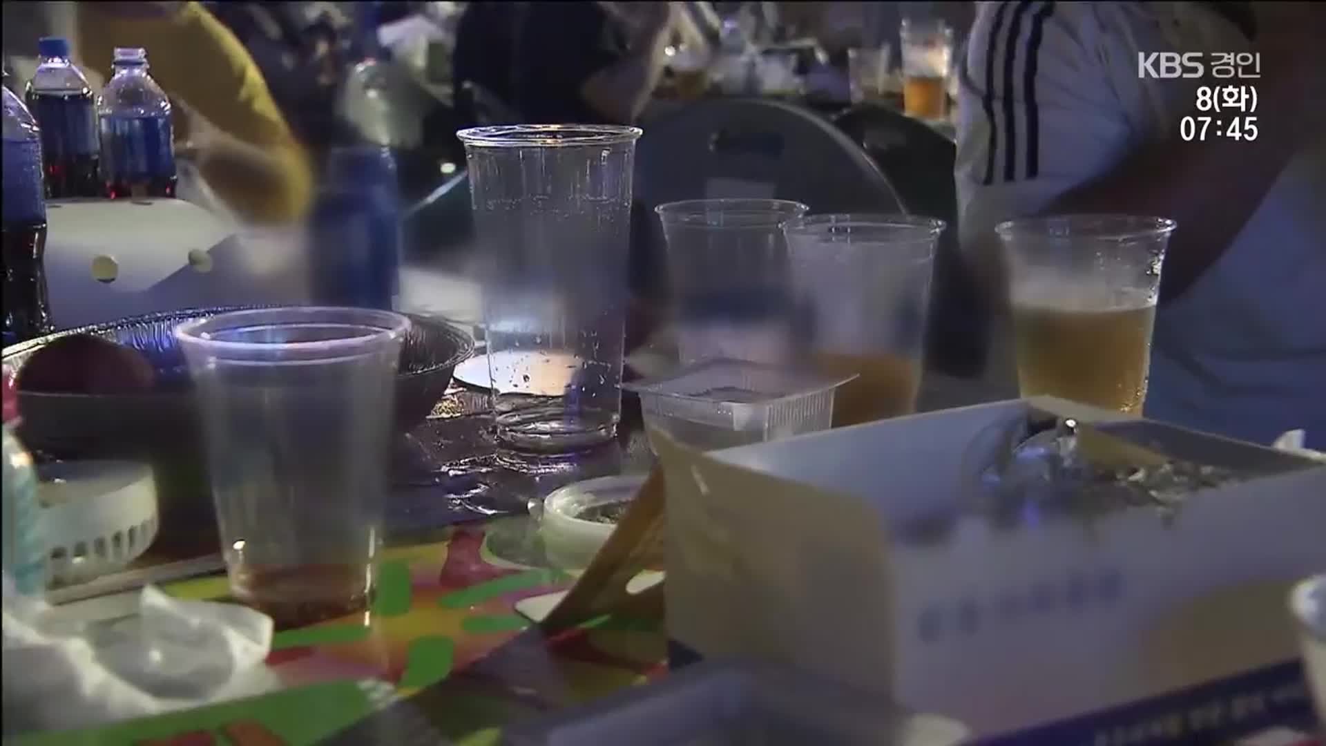 ‘무늬만 친환경’ 축제…찾기 힘든 ‘다회용기’