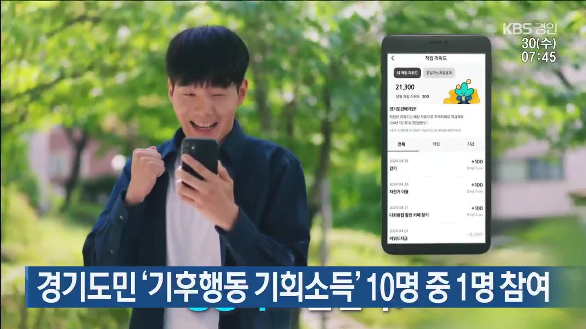 경기도민 ‘기후행동 기회소득’ 10명 중 1명 참여