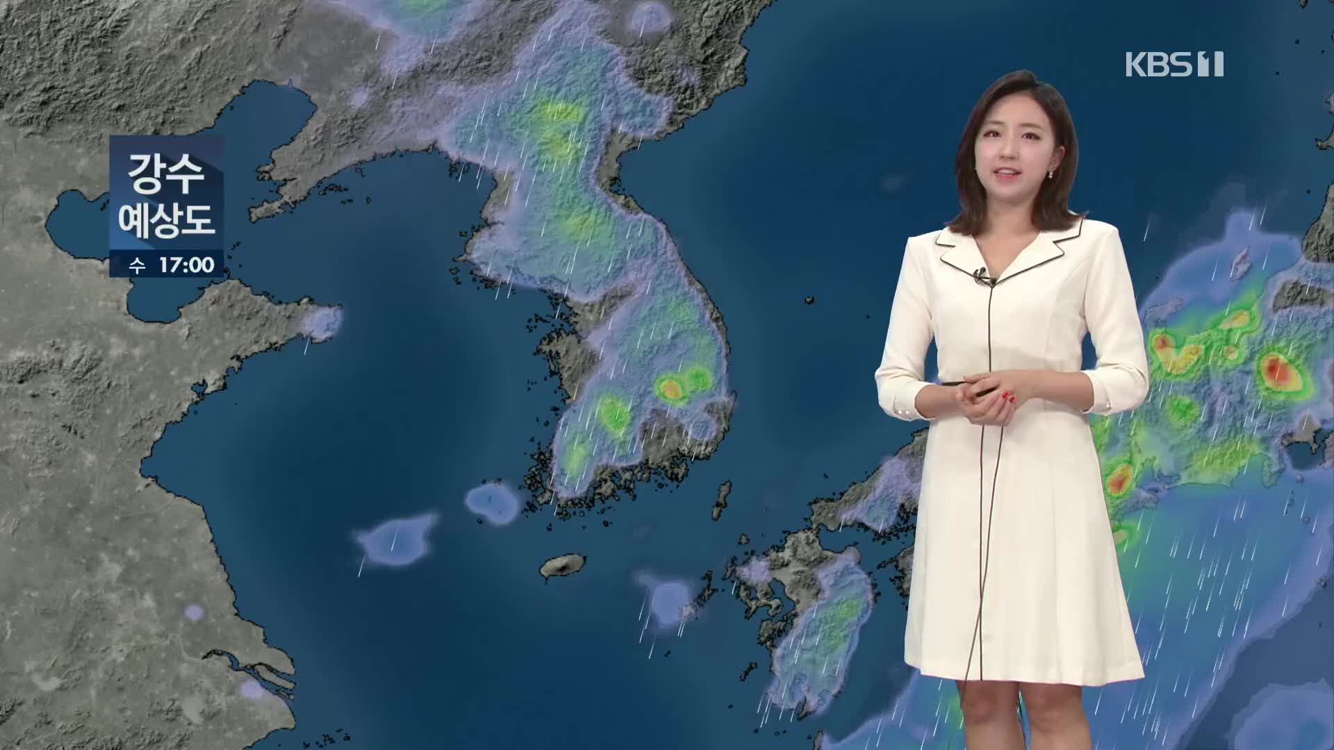 [날씨] 전국 흐리고 비…최대 60mm