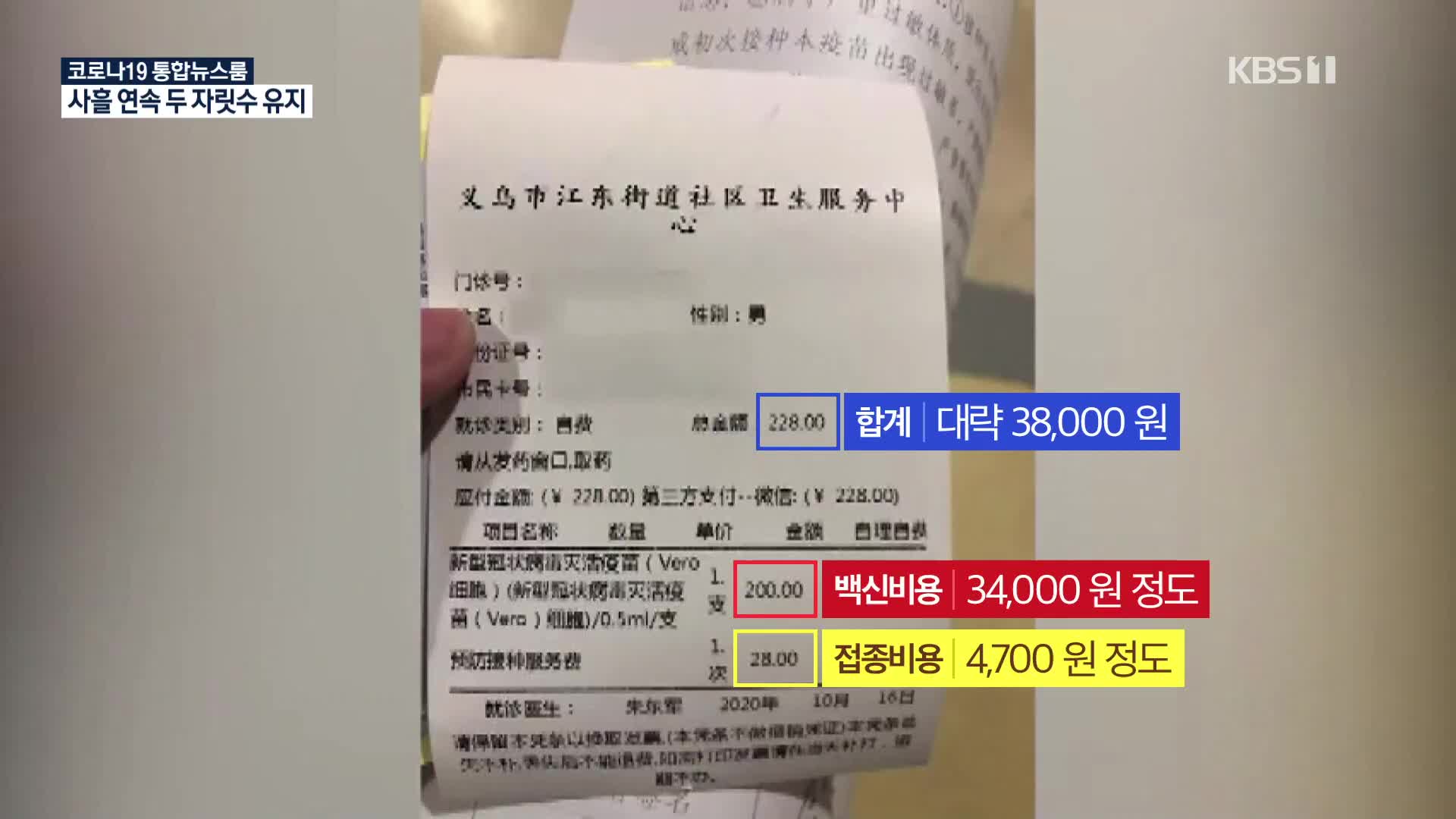 [코로나19 국제뉴스] 中, 코로나19 백신 가격 첫 공개…일반인 접종 코 앞에?