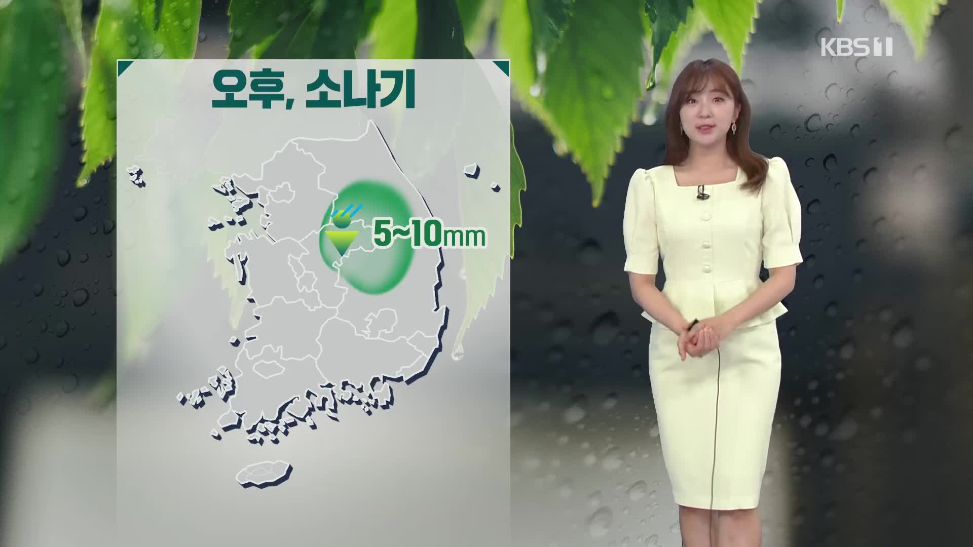 [출근길 날씨] 전국 30도 안팎 더위…오후에 강원·충북·경북 소나기