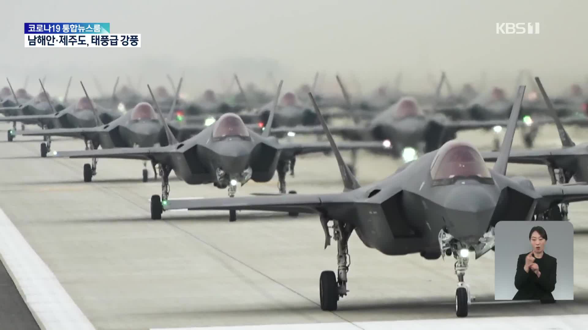 F-35A 스텔스기 대규모 훈련…대북 응징능력 과시