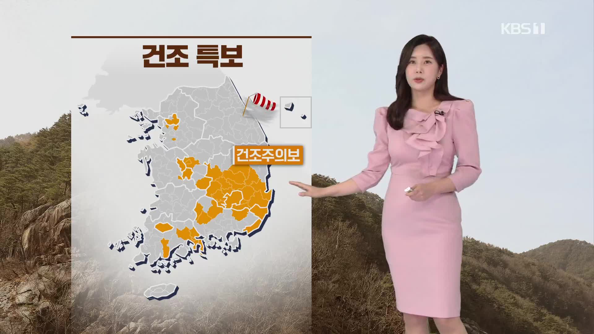 [출근길 날씨] 낮기온 어제보다 높아…대기는 건조