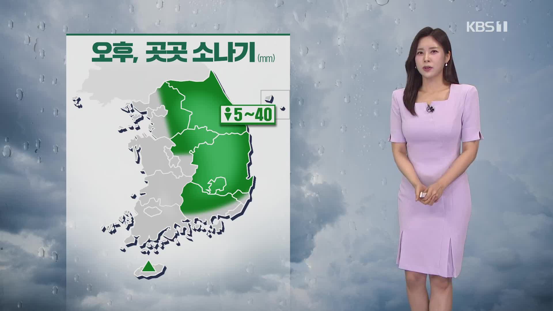 [출근길 날씨] 오늘도 곳곳 소나기…벼락·우박 주의