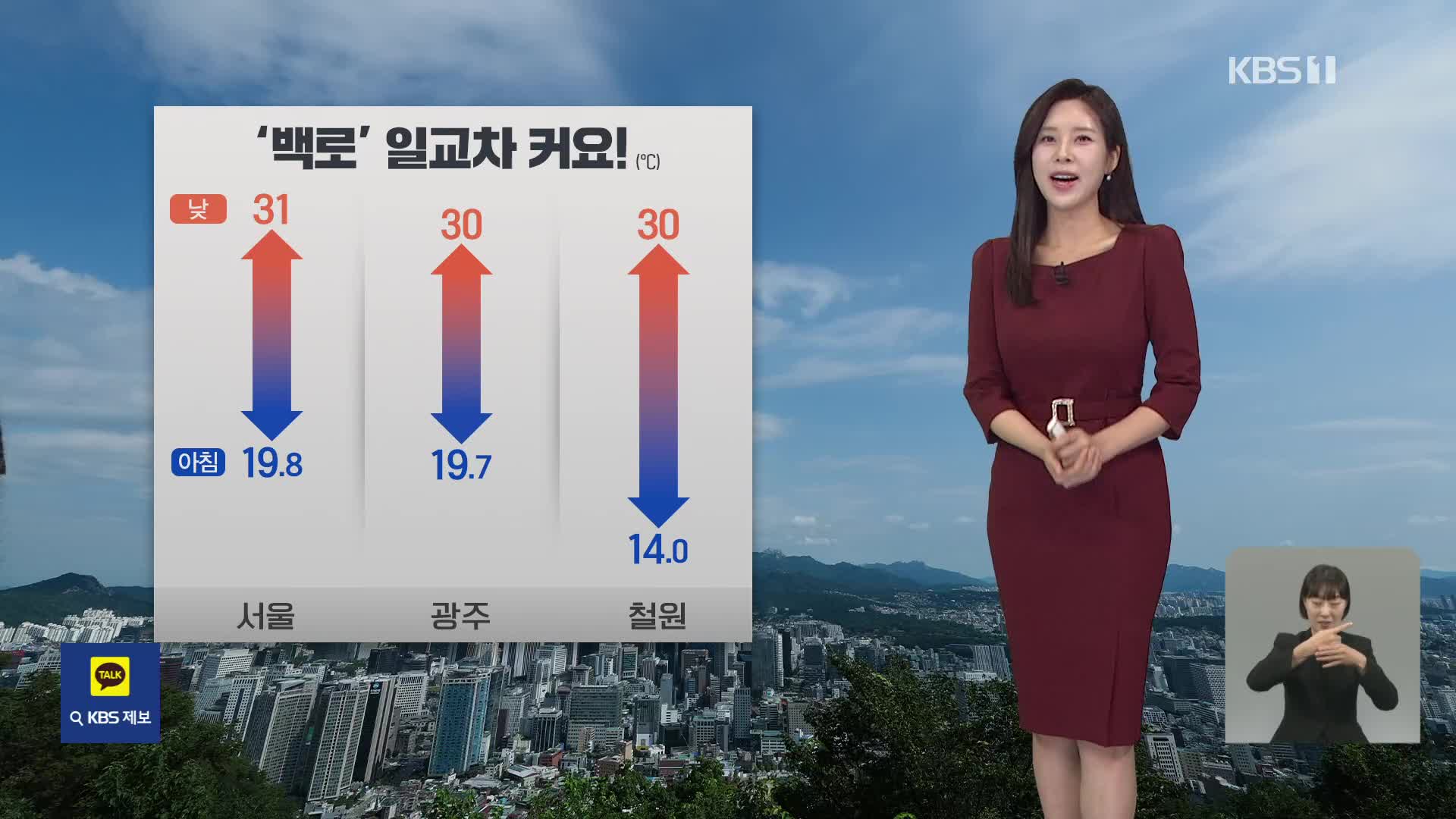 [출근길 날씨] 절기 ‘백로’, 기온 일교차 커요!