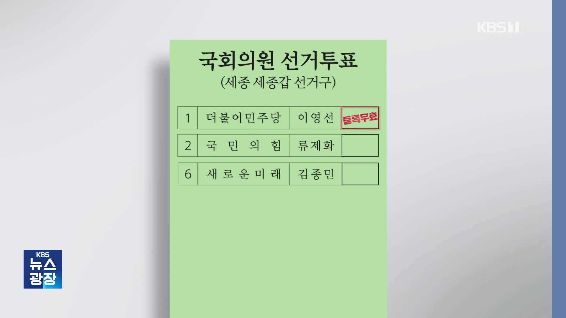 [총선] 후보 등록 뒤 공천취소·제명 이영선, 투표용지엔 어떻게?