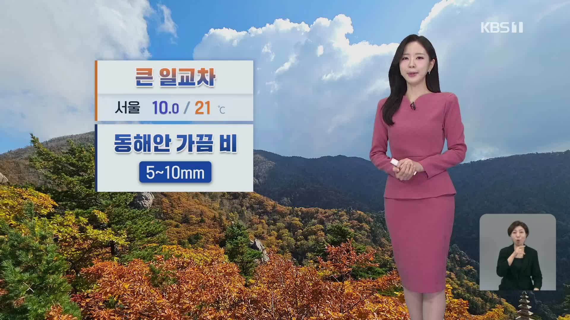 [출근길 날씨] 오전까지 짙은 안개 주의…동해안 비