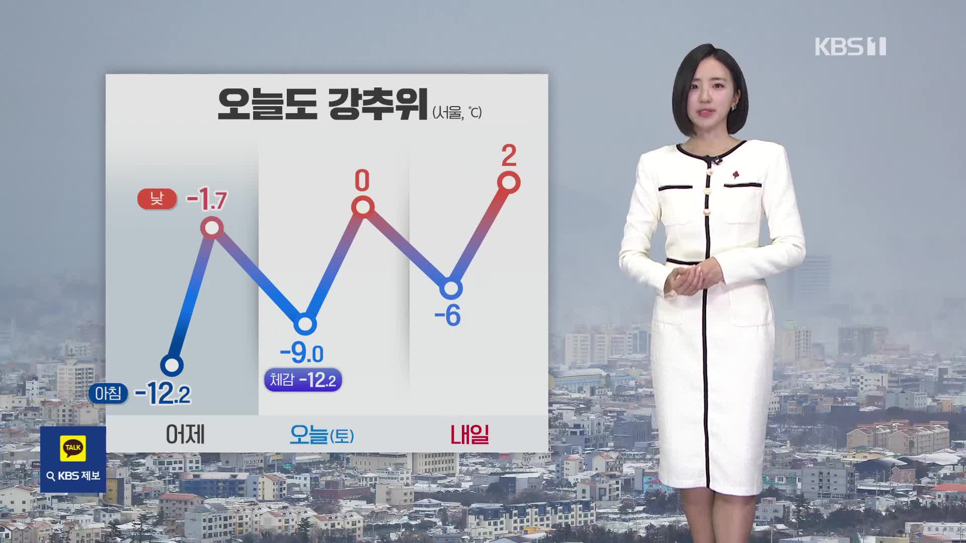 [광장 날씨] 전국 대부분 한파특보…서해안·제주 눈비