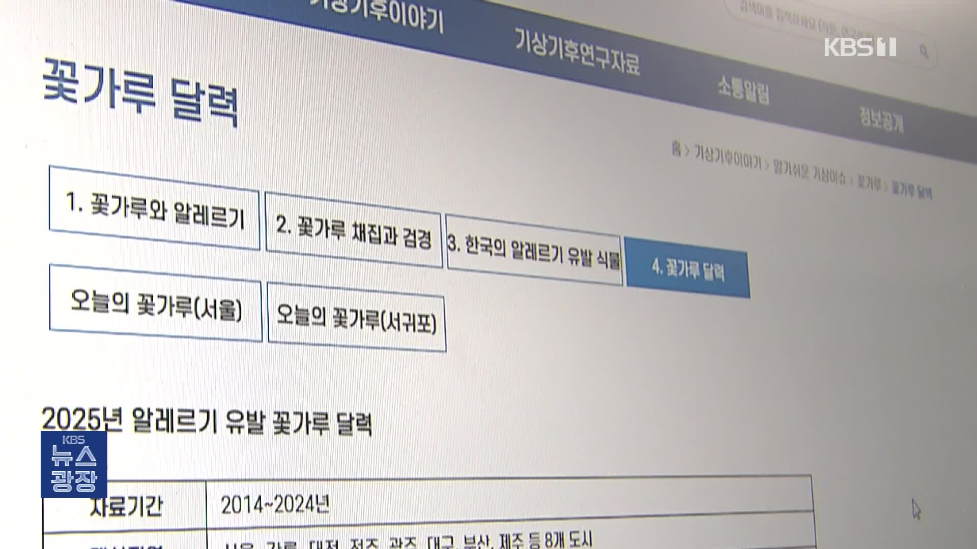 나들이 하기 좋은 봄…꽃가루 알레르기 주의