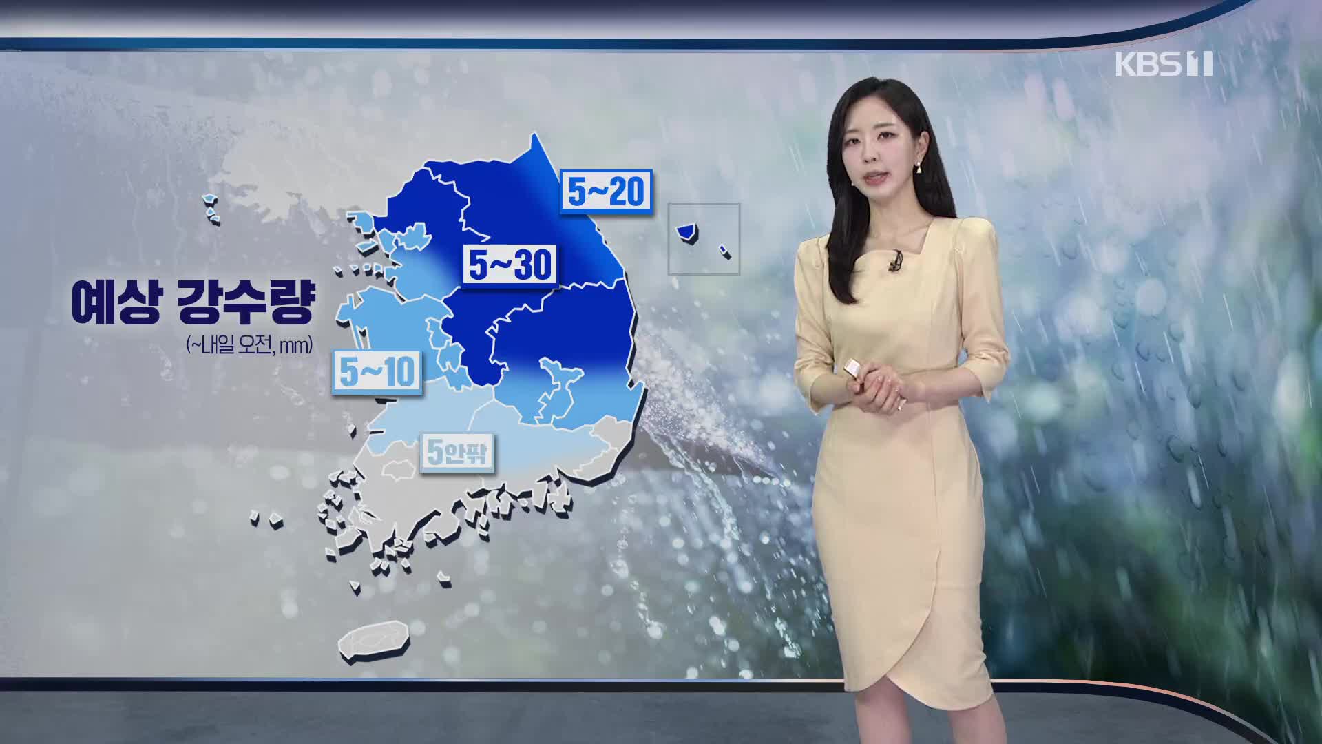 [출근길 날씨] 전국 곳곳 장맛비…더위 주춤
