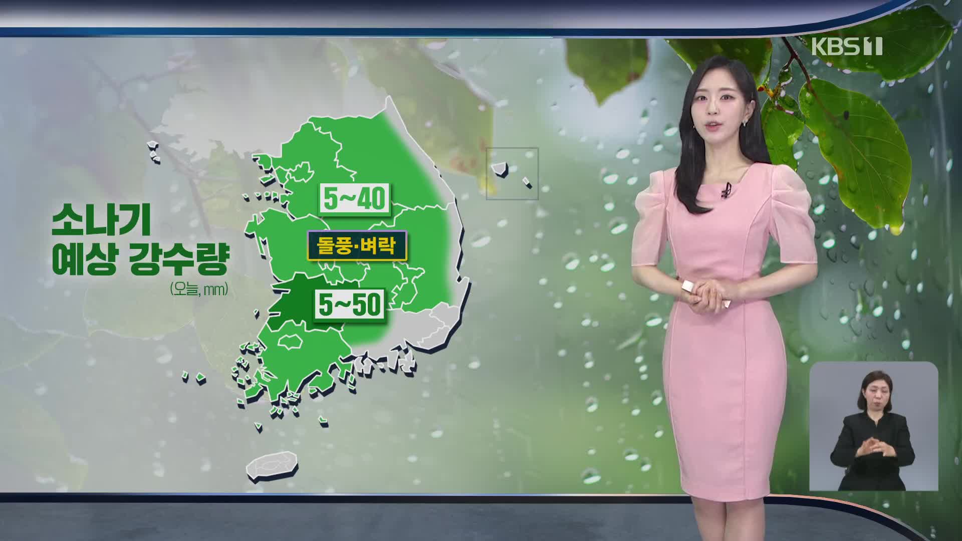 [출근길 날씨] 폭염·열대야 이어져…전국 곳곳 소나기