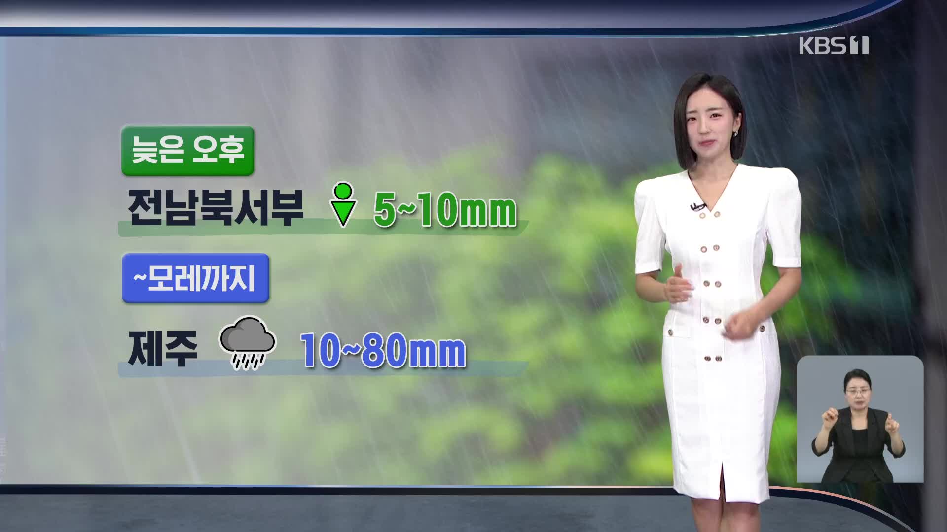 [주말 날씨] 서쪽 지역 35도 안팎 폭염…제주 비