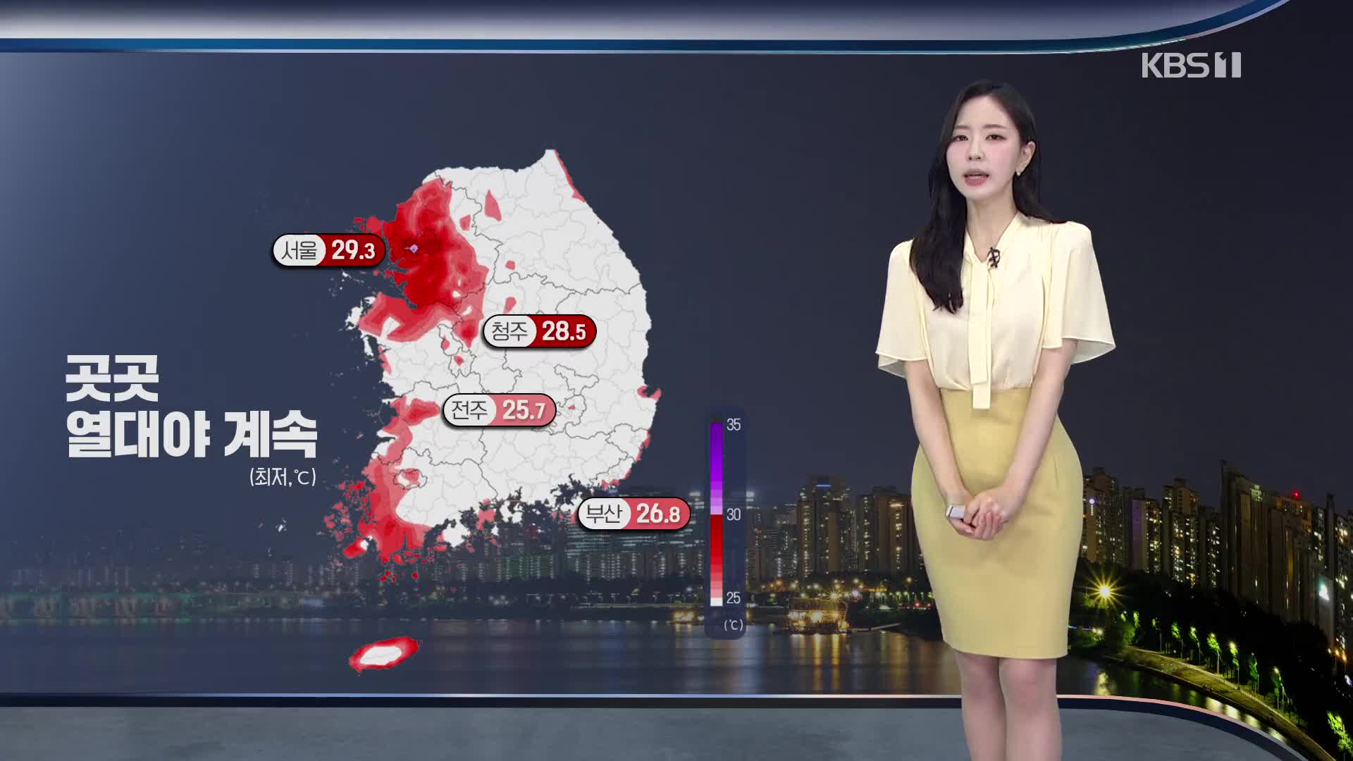 [출근길 날씨] 서울 7월 열대야 일수 역대 1위…당분간 폭염 이어져
