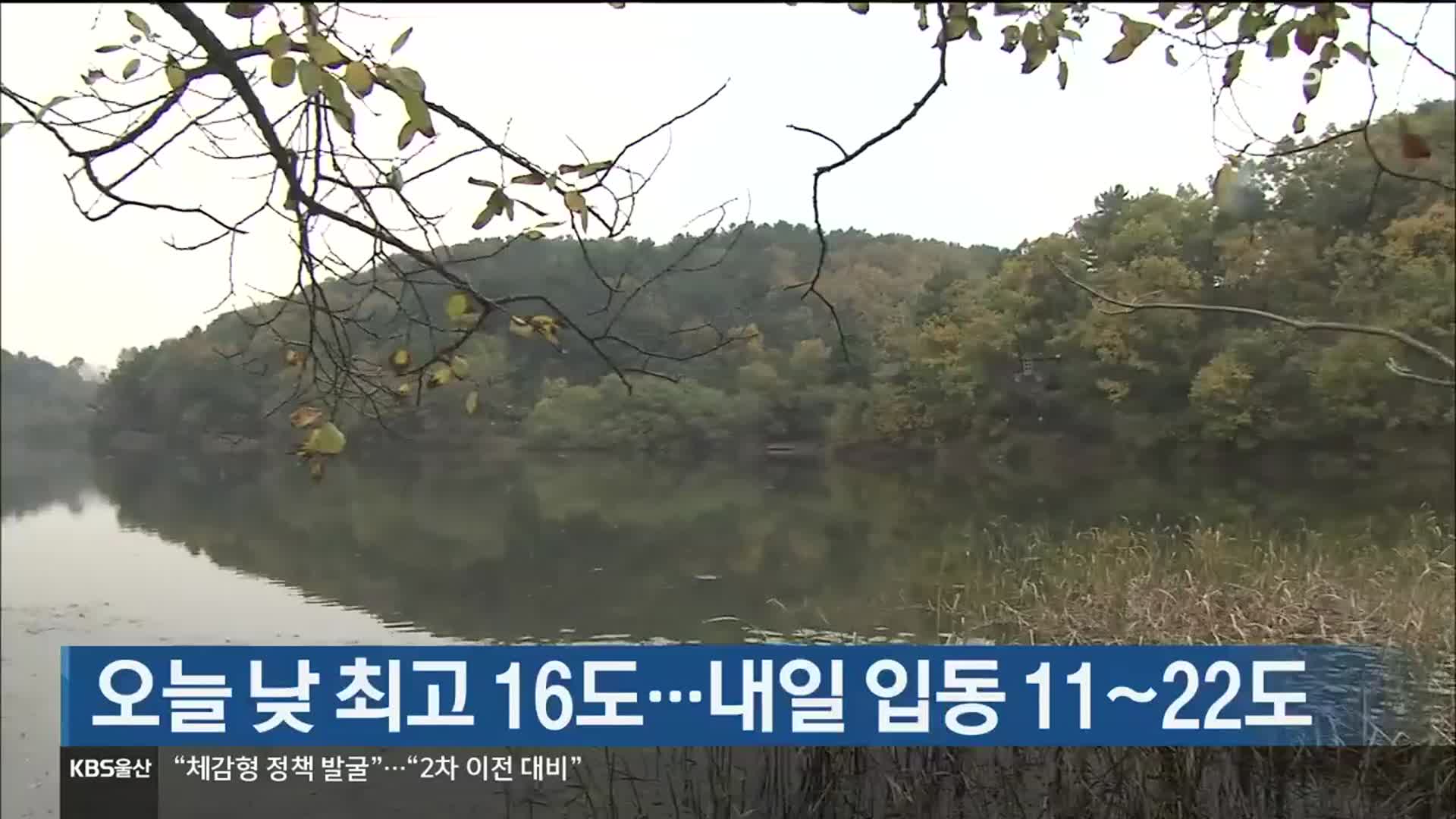 오늘 낮 최고 16도…내일 입동 11~22도