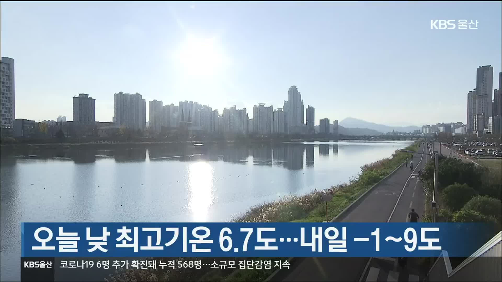 오늘 낮 최고기온 6.7도…내일 -1~9도