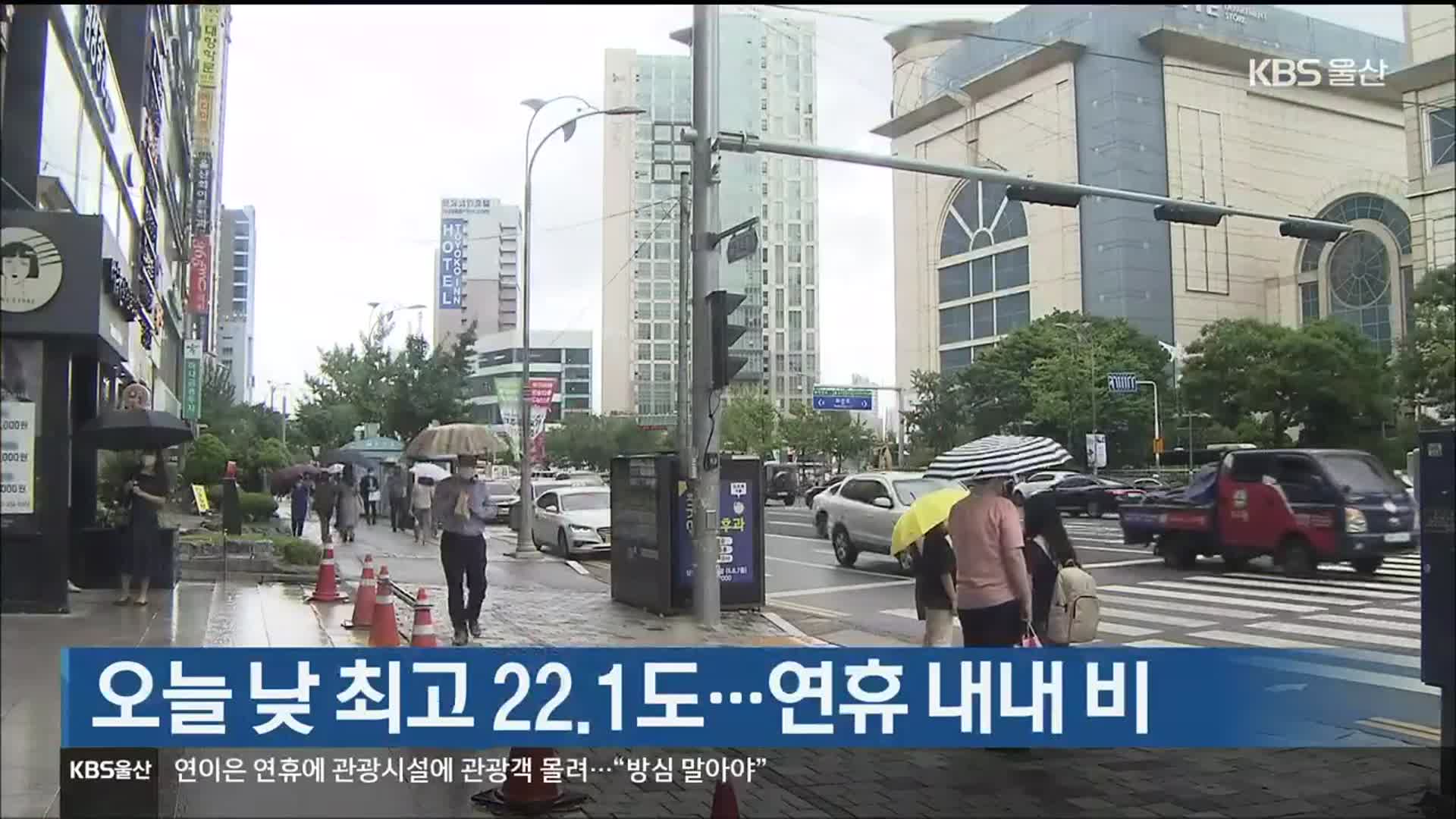 울산 오늘 낮 최고 22.1도…연휴 내내 비