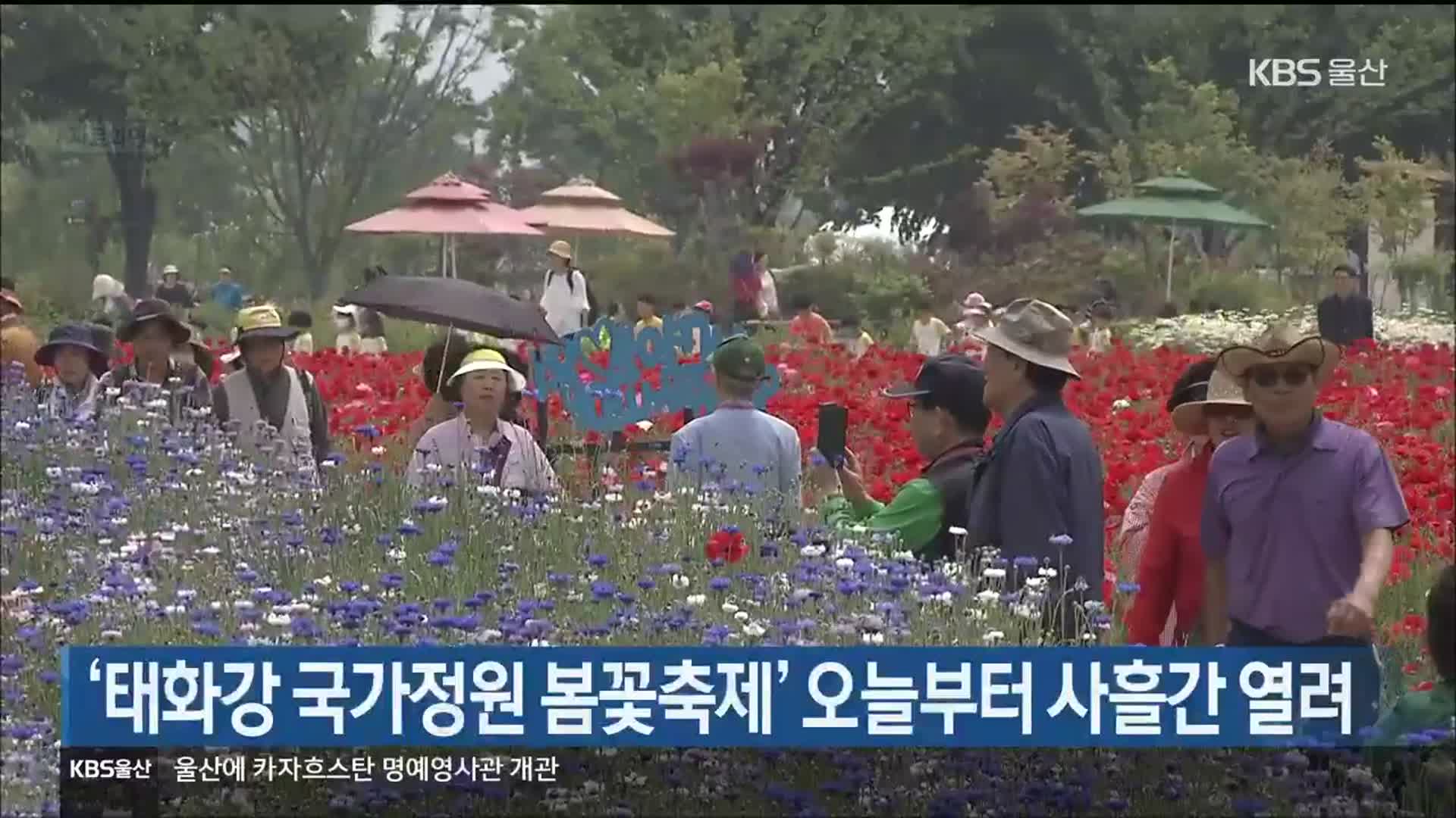 ‘태화강 국가정원 봄꽃축제’ 오늘부터 사흘간 열려