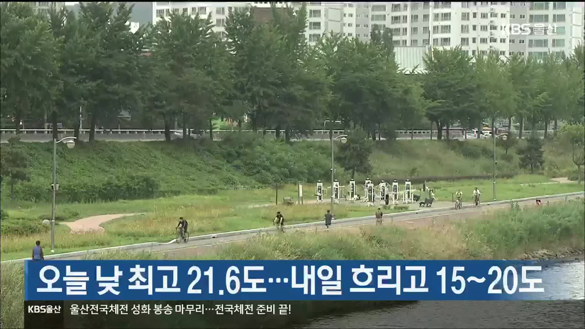 울산 오늘 낮 최고 21.6도…내일 흐리고 15~20도