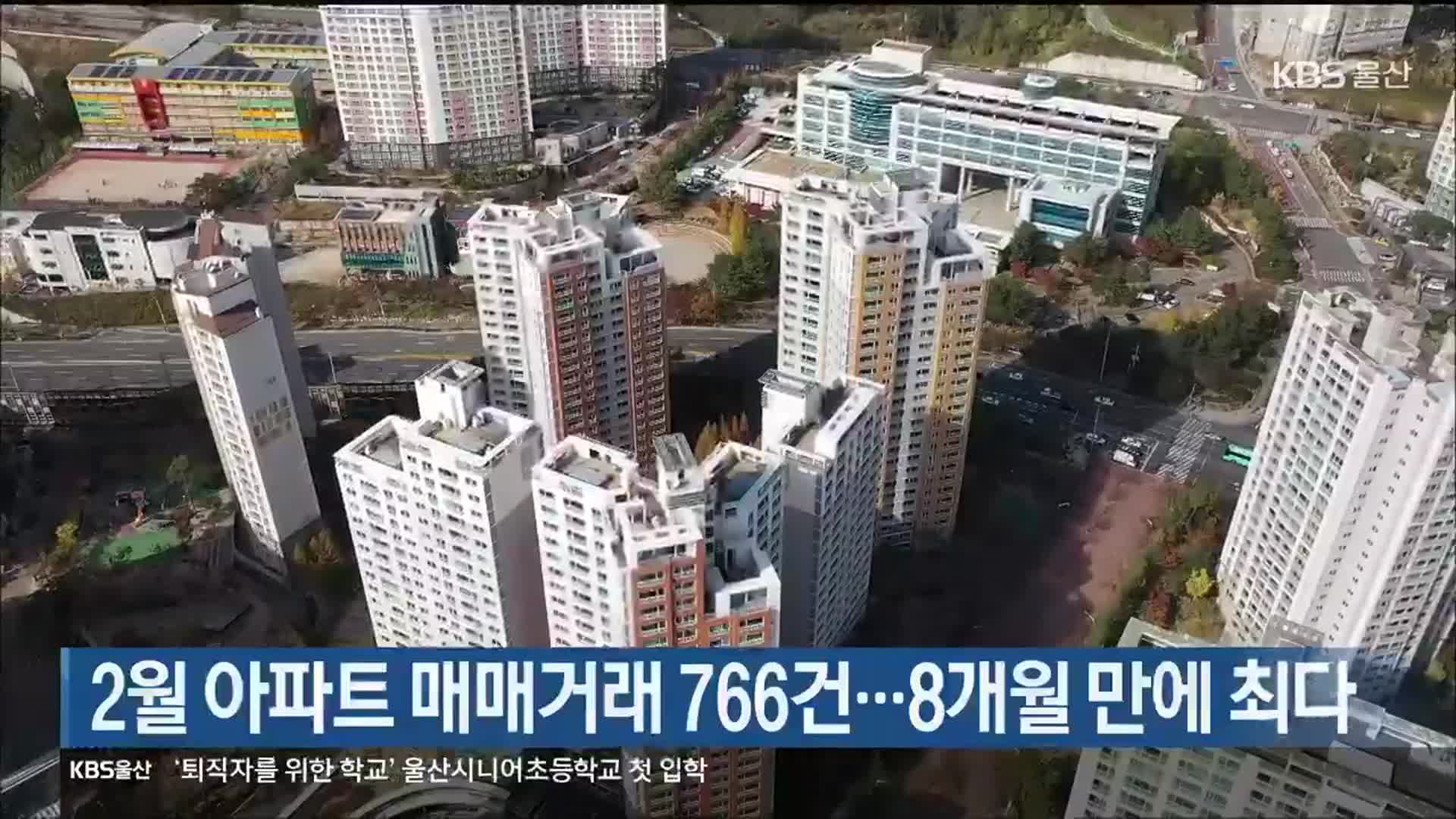 울산 2월 아파트 매매거래 766건…8개월 만에 최다