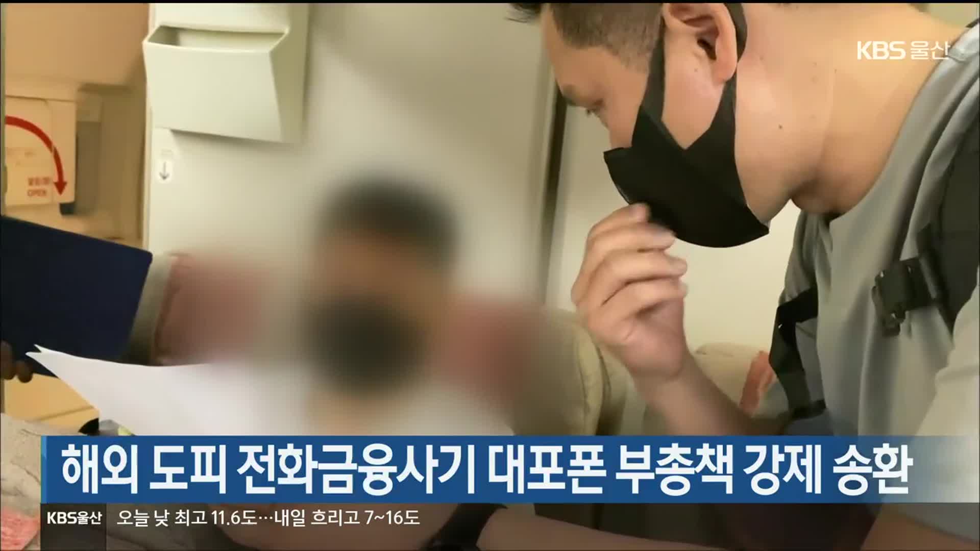 해외 도피 전화금융사기 대포폰 부총책 강제 송환
