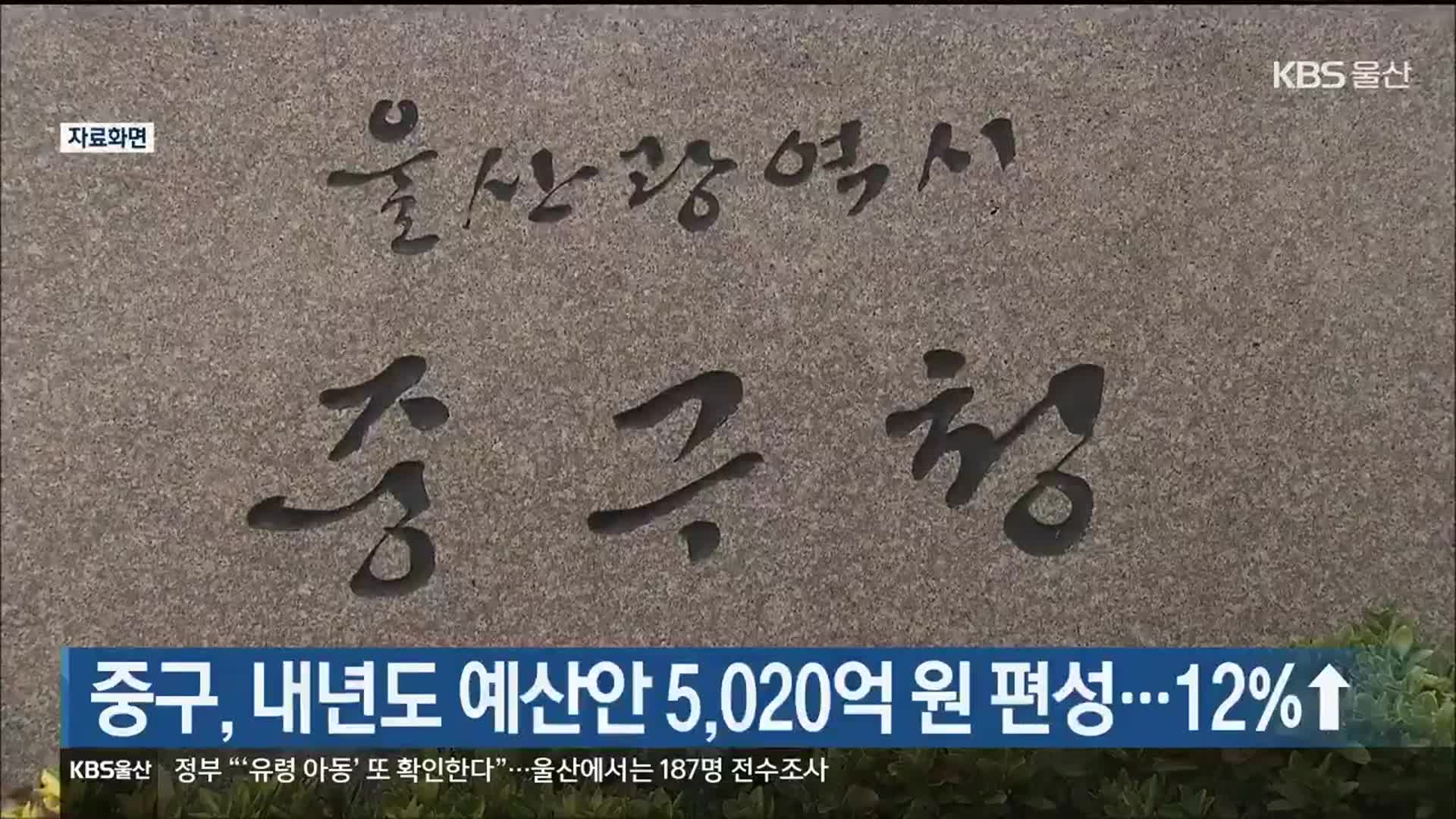 울산 중구, 내년도 예산안 5,020억 원 편성…12%↑