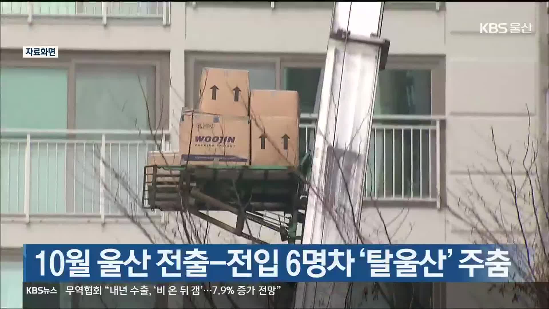 10월 울산 전출-전입 6명차 ‘탈울산’ 주춤