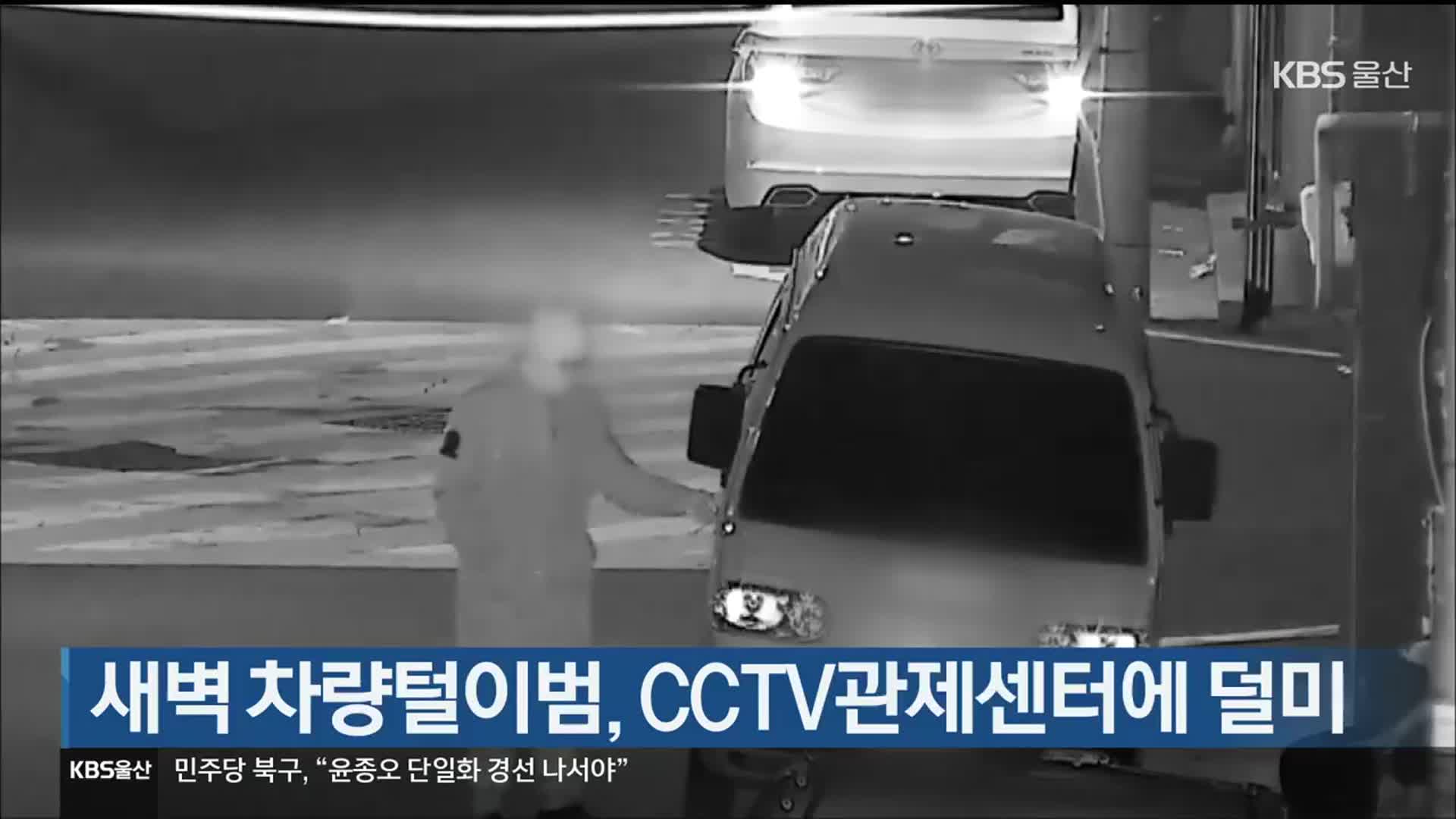 새벽 차량털이범, CCTV관제센터에 덜미