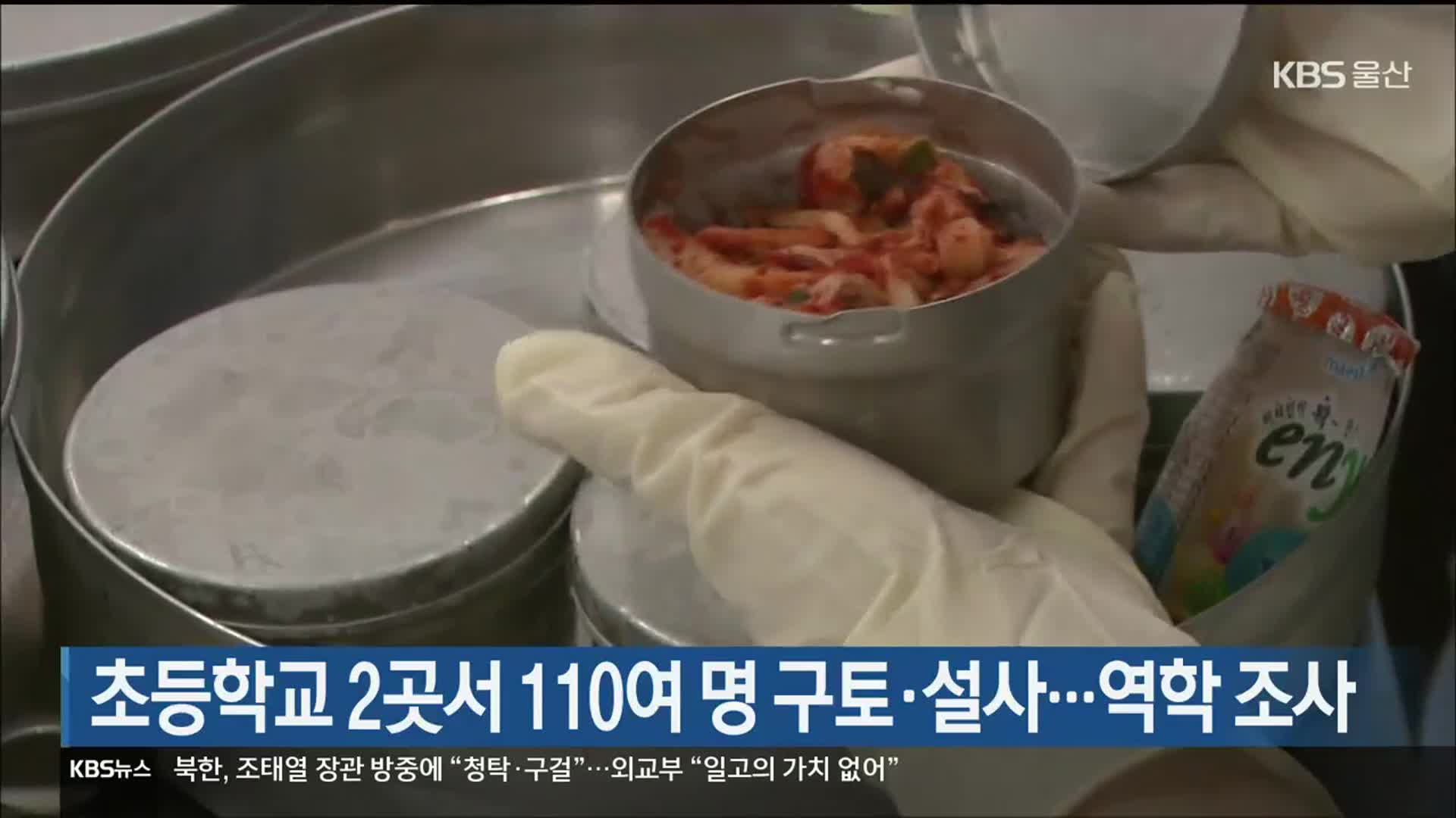 울산 초등학교 2곳서 110여 명 구토·설사…역학 조사