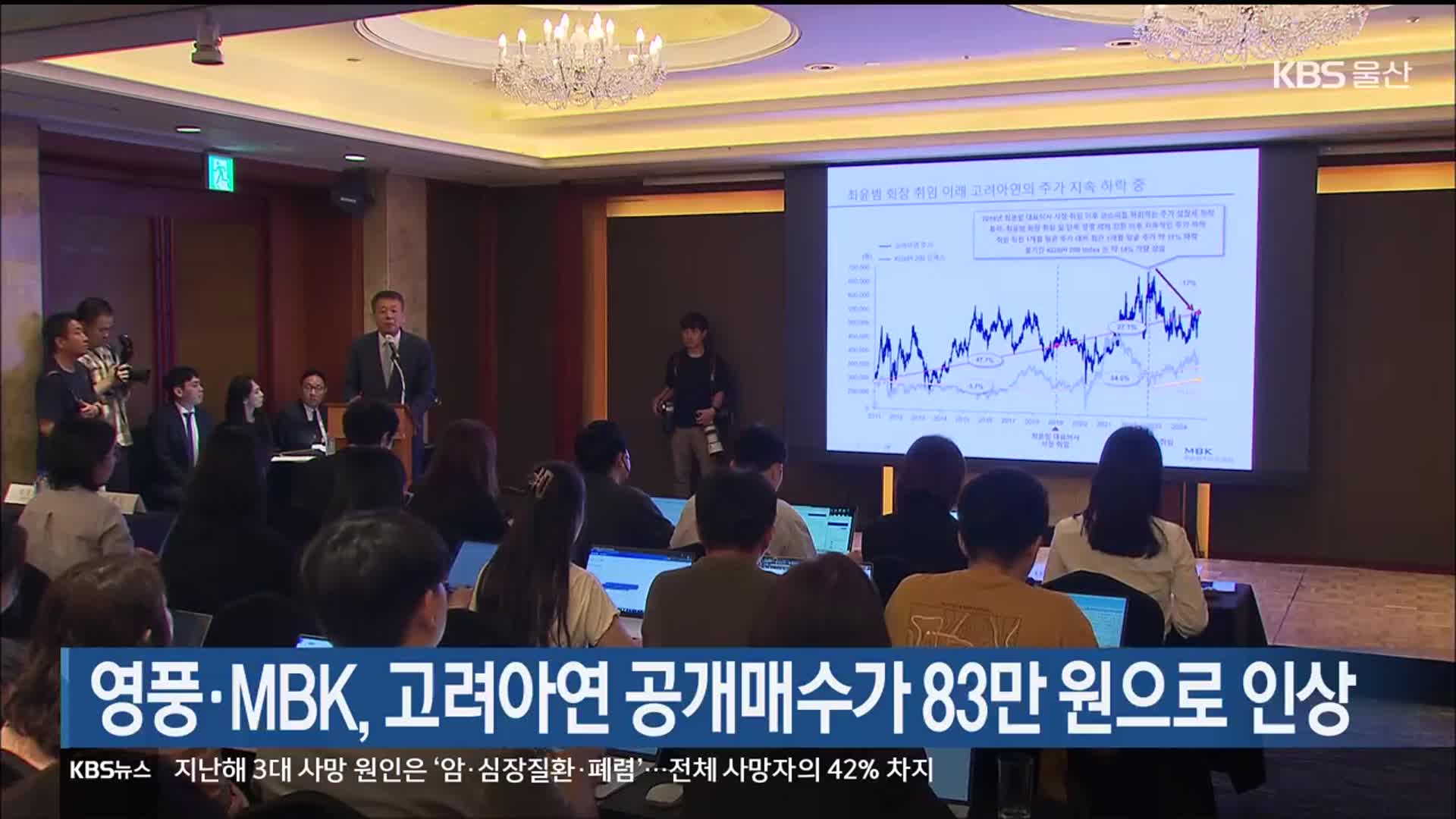 영풍·MBK, 고려아연 공개매수가 83만 원으로 인상