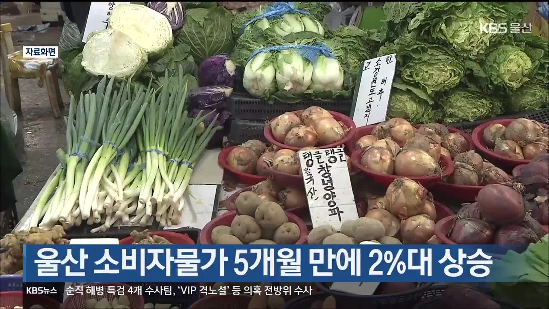 울산 소비자물가 5개월 만에 2%대 상승