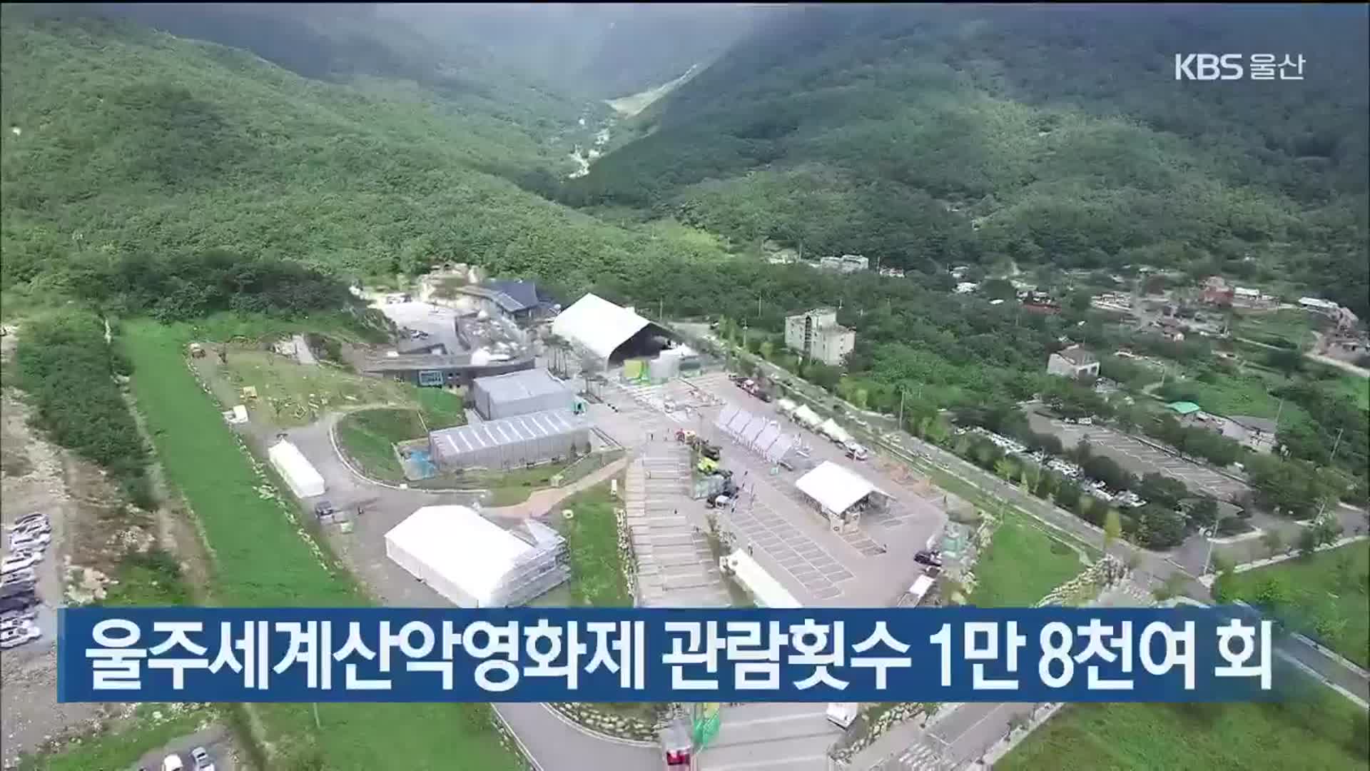 울주세계산악영화제 관람횟수 1만 8천여 회