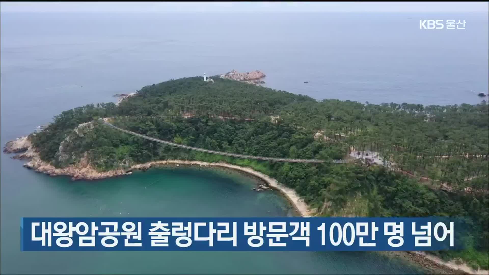 대왕암공원 출렁다리 방문객 100만 명 넘어