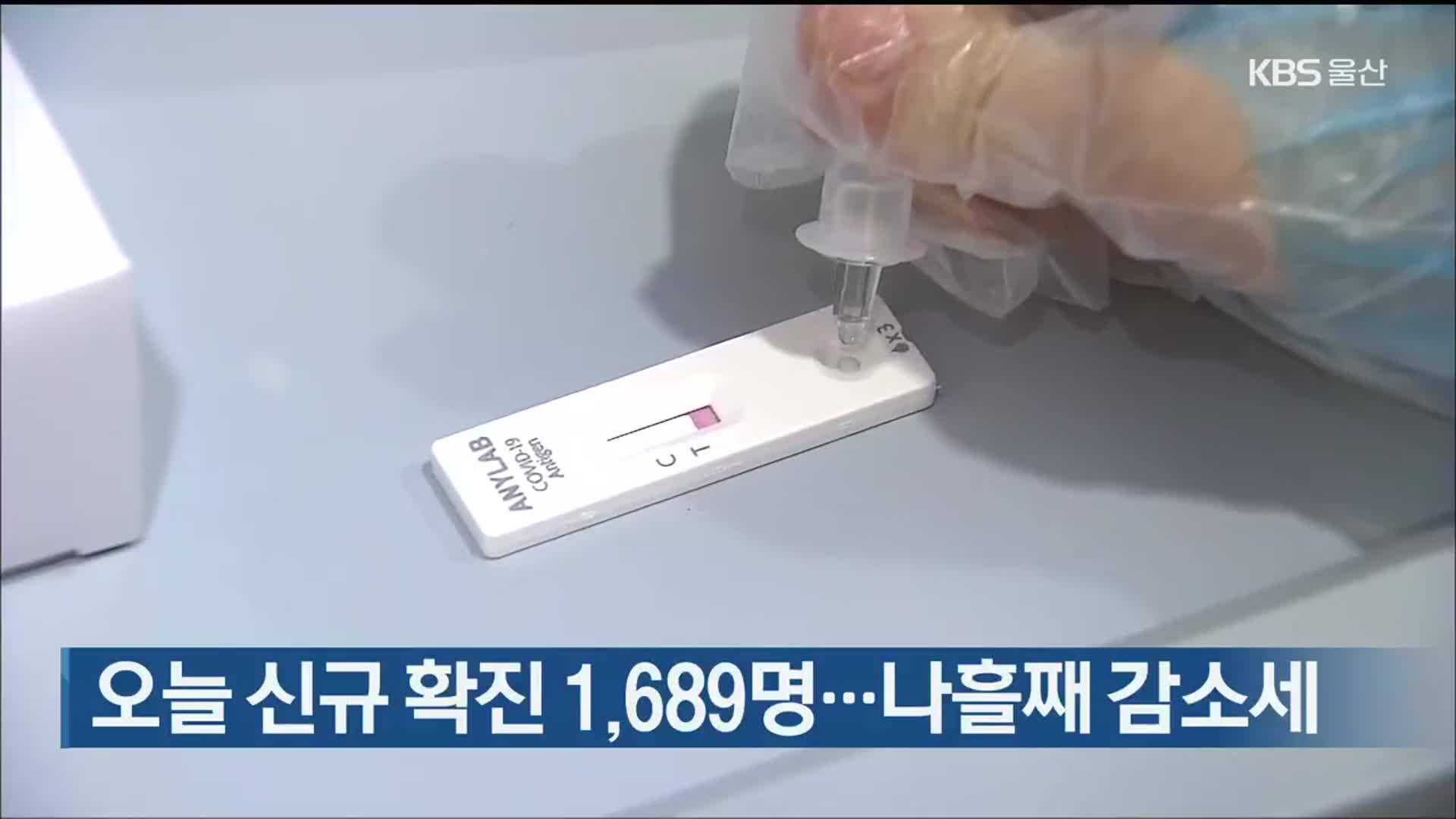 울산 오늘 신규 확진 1,689명…나흘째 감소세