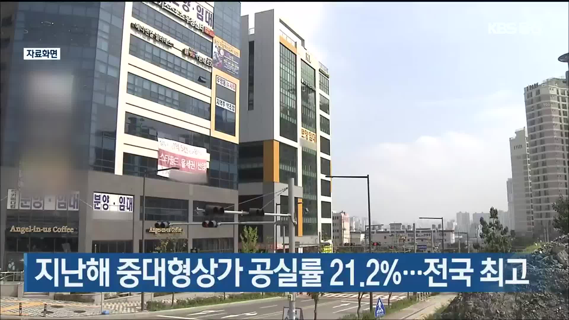 지난해 중대형상가 공실률 21.2%…전국 최고