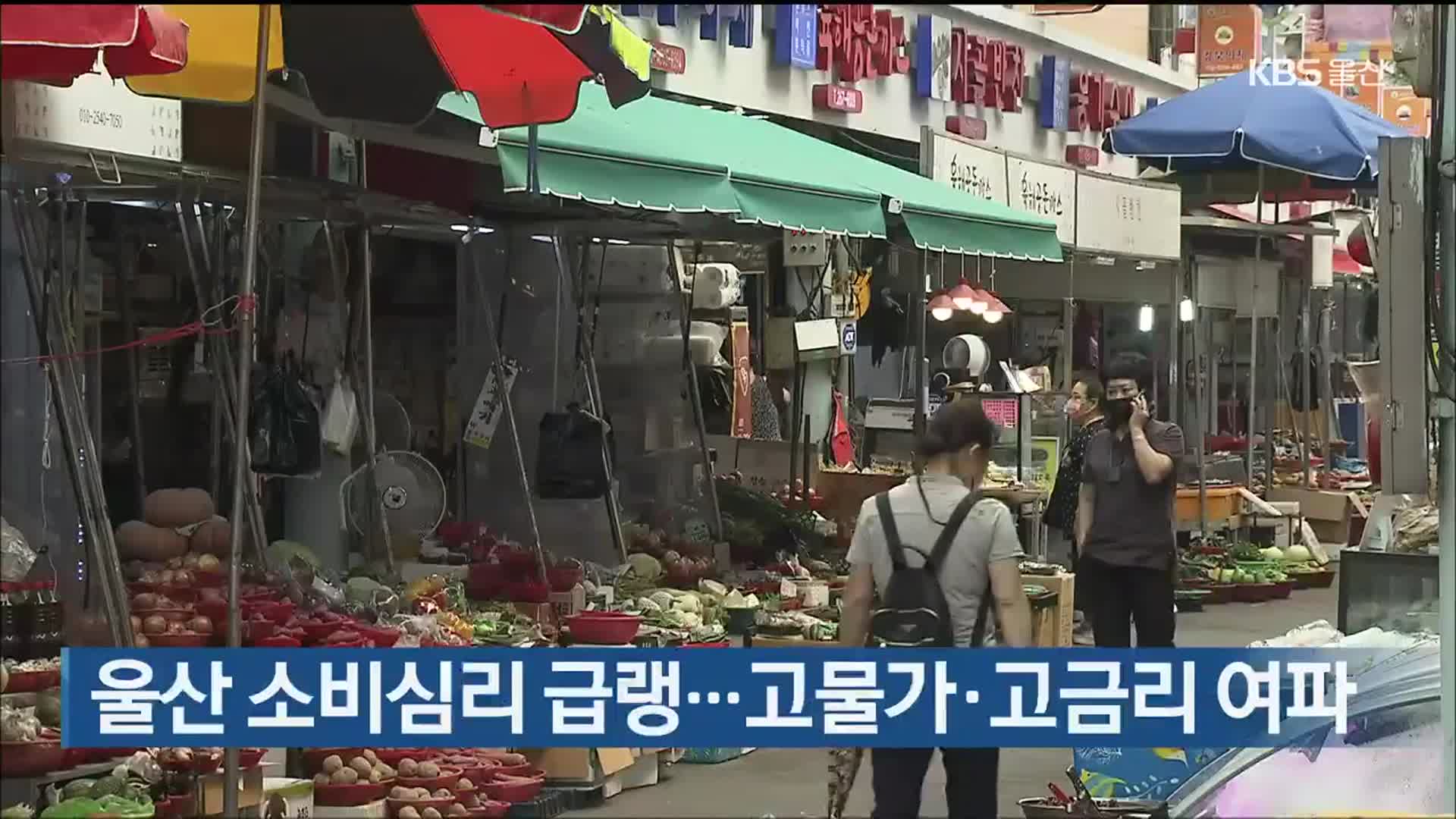 울산 소비심리 급랭…고물가·고금리 여파